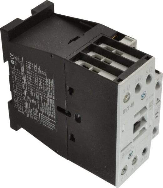 Eaton Cutler-Hammer - 3 Pole, 24 to 27 Coil VDC, 40 Amp, Nonreversible Open Enclosure IEC Contactor - 1 Phase hp: 2 at 115 V, 2 at 200 V, 3 at 230 V, 3 Phase hp: 10 at 460 V, 15 at 575 V, 5 at 200 V, 5 at 230 V, 18 Amp Inductive Load Rating Listed - Americas Tooling