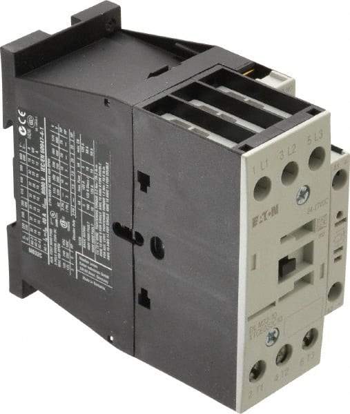 Eaton Cutler-Hammer - 3 Pole, 24 to 27 Coil VDC, 40 Amp, Nonreversible Open Enclosure IEC Contactor - 1 Phase hp: 3 at 115 V, 5 at 200 V, 5 at 230 V, 3 Phase hp: 10 at 200 V, 10 at 230 V, 20 at 460 V, 25 at 575 V, 32 Amp Inductive Load Rating Listed - Americas Tooling