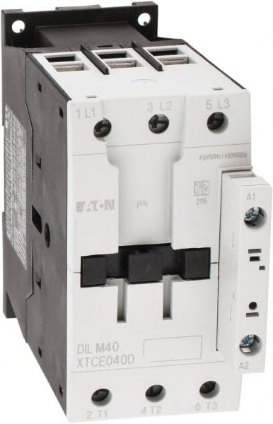 Eaton Cutler-Hammer - 3 Pole, 415 Coil VAC at 50 Hz and 480 Coil VAC at 60 Hz, 63 Amp, Nonreversible Open Enclosure IEC Contactor - Exact Industrial Supply