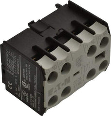 Eaton Cutler-Hammer - 6 to 9 Amp, Contactor Front Mount Auxiliary Contact - For Use with Miniature Contactor and XTRM Miniature Control Relay - Americas Tooling