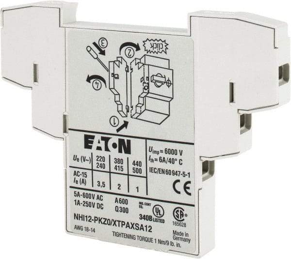 Eaton Cutler-Hammer - Starter Side Mount Auxiliary Contact - For Use with XTPAXFA, XTPAXSATR, XTPB, XTPM, XTPR, XTPT - Americas Tooling