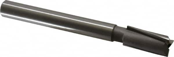 Made in USA - 5/8" Diam, 1/2" Shank, Diam, 3 Flutes, Straight Shank, Interchangeable Pilot Counterbore - Americas Tooling