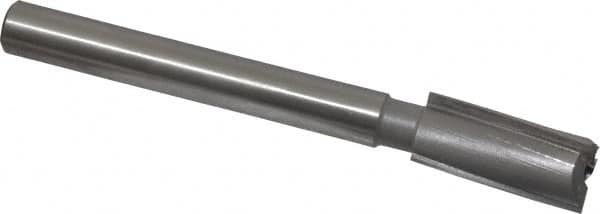 Made in USA - 23/32" Diam, 1/2" Shank, Diam, 3 Flutes, Straight Shank, Interchangeable Pilot Counterbore - Americas Tooling