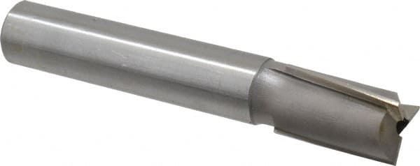 Made in USA - 1-1/8" Diam, 1" Shank, Diam, 3 Flutes, Straight Shank, Interchangeable Pilot Counterbore - Americas Tooling