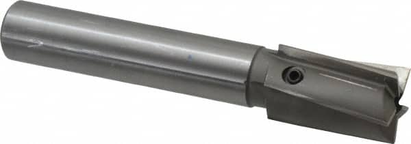 Made in USA - 1-1/4" Diam, 1" Shank, Diam, 5 Flutes, Straight Shank, Interchangeable Pilot Counterbore - Americas Tooling