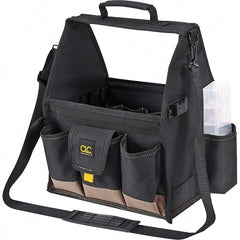 CLC - 20 Pocket Black Polyester Tool Tote - 12" Wide x 8-1/2" Deep x 14" High - Americas Tooling