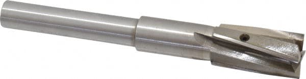 Value Collection - 25/32" Diam, 1/2" Shank, Diam, 4 Flutes, Straight Shank, Interchangeable Pilot Counterbore - Americas Tooling