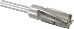 Value Collection - 1-1/8" Diam, 1/2" Shank, Diam, 4 Flutes, Straight Shank, Interchangeable Pilot Counterbore - Americas Tooling