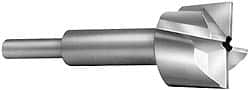 Made in USA - 27/32" Diam, 1/4" Shank, Diam, 4 Flutes, Straight Shank, Interchangeable Pilot Counterbore - Americas Tooling