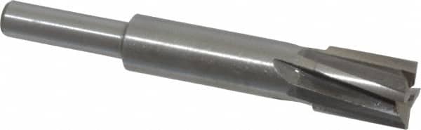 Value Collection - 7/16" Diam, 1/4" Shank, Diam, 4 Flutes, Straight Shank, Interchangeable Pilot Counterbore - Americas Tooling