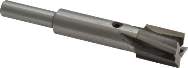 Value Collection - 1/2" Diam, 1/4" Shank, Diam, 4 Flutes, Straight Shank, Interchangeable Pilot Counterbore - Americas Tooling