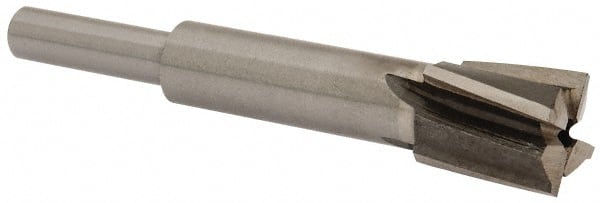 Value Collection - 17/32" Diam, 1/4" Shank, Diam, 4 Flutes, Straight Shank, Interchangeable Pilot Counterbore - Americas Tooling