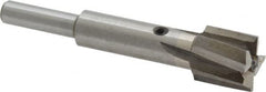 Value Collection - 9/16" Diam, 1/4" Shank, Diam, 4 Flutes, Straight Shank, Interchangeable Pilot Counterbore - Americas Tooling