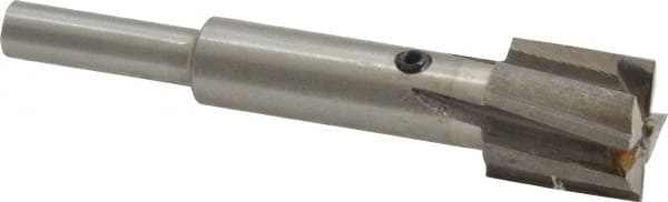 Value Collection - 19/32" Diam, 1/4" Shank, Diam, 4 Flutes, Straight Shank, Interchangeable Pilot Counterbore - Americas Tooling