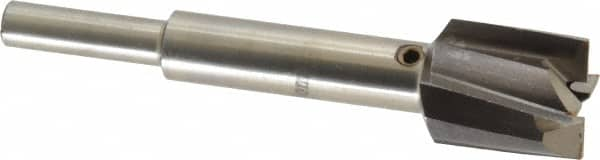 Value Collection - 21/32" Diam, 1/4" Shank, Diam, 4 Flutes, Straight Shank, Interchangeable Pilot Counterbore - Americas Tooling