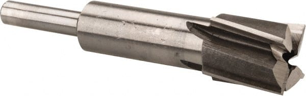 Value Collection - 11/16" Diam, 1/4" Shank, Diam, 4 Flutes, Straight Shank, Interchangeable Pilot Counterbore - Americas Tooling