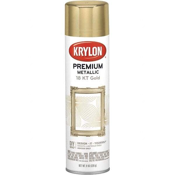 Krylon - Gold, Gloss, Metallic Spray Paint - 8 oz Container - Americas Tooling