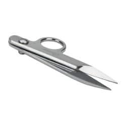 Clauss - 1-1/4" Length of Cut, Straight Pattern Nipper Snip - 4-1/4" OAL, Double Plated Chrome Over Nickel Handle - Americas Tooling