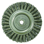 6" Diameter - 5/8-11" Arbor Hole - Stringer Bead Twist Steel Wire Straight Wheel - Americas Tooling