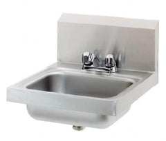 Eagle MHC - 13-1/2" Long x 9-3/4" Wide Inside, 1 Compartment, Stainless Steel Stainless Steel Hand Sink - 20 Gauge, 18-7/8" Long x 16-1/2" Wide x 14-1/4" High Outside, 6-3/4" Deep - Americas Tooling