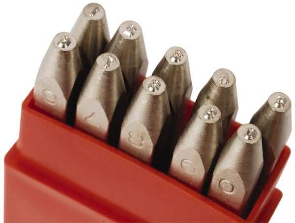 Pryor - 10 Piece, 1/8" Character Steel Stamp Set - Figures, Heavy Duty - Americas Tooling