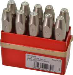 Pryor - 10 Piece, 1/4" Character Steel Stamp Set - Figures, Heavy Duty - Americas Tooling