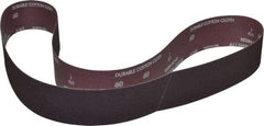 Norton - 2-1/2" Wide x 60" OAL, 60 Grit, Aluminum Oxide Abrasive Belt - Aluminum Oxide, Medium, Coated, X Weighted Cloth Backing, Series R228 - Americas Tooling