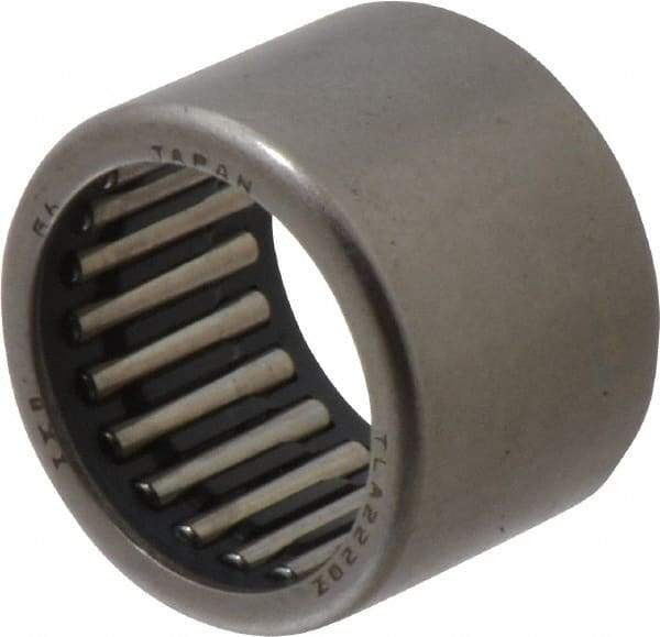 IKO - 0.866" Bore Diam, 3,700 Lb. Dynamic Capacity, 22 x 28 x 20mm, Caged, Open End, Shell Needle Roller Bearing - 1.102" Outside Diam, 0.787" Wide - Americas Tooling