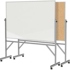 Ghent - Whiteboards & Magnetic Dry Erase Boards Type: Reversible Dry Erase/Corkboard Height (Inch): 78-1/8 - Americas Tooling