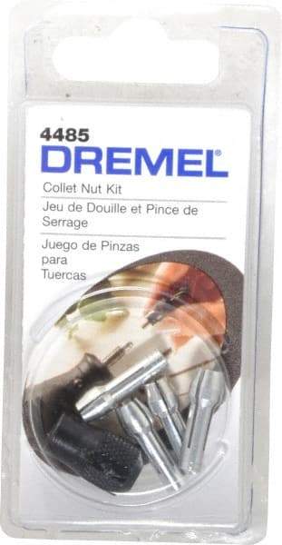 Dremel - 1/32, 1/16, 3/32 and 1/8 Inch Rotary Tool Collet Nut Kit - Includes 480, 481, 482, 483 and Collet Nut - Americas Tooling