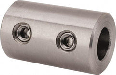 Climax Metal Products - 5/16" Inside x 5/8" Outside Diam, Stainless Steel Set Screw Rigid Coupling - 1" Long - Americas Tooling