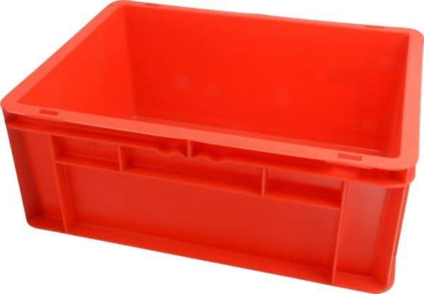 SSI Schaefer - 0.55 Cu Ft, 55 Lb Load Capacity Red Polypropylene Tote Container - Stacking, 15.8" Long x 11.9" Wide x 6.7" High - Americas Tooling