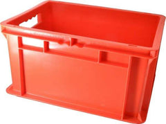 SSI Schaefer - 0.71 Cu Ft, 55 Lb Load Capacity Red Polypropylene Tote Container - Stacking, 15.8" Long x 11.9" Wide x 8.7" High - Americas Tooling