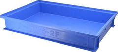 SSI Schaefer - 0.28 Cu Ft, 22 Lb Load Capacity Blue Polyethylene & Conductive PP Tote Container - Stacking, 18.4" Long x 12-1/2" Wide x 2.9" High - Americas Tooling