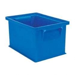 SSI Schaefer - 0.09 Cu Ft, 17 Lb Load Capacity Blue Polyethylene & Conductive PP Tote Container - Stacking, 8.3" Long x 6" Wide x 4.8" High - Americas Tooling