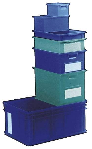 SSI Schaefer - 0.74 Cu Ft, 33 Lb Load Capacity Green Polyethylene & Conductive PP Tote Container - Stacking, 18.4" Long x 12-1/2" Wide x 7.9" High - Americas Tooling