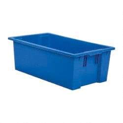 SSI Schaefer - 1.94 Cu Ft, 44 Lb Load Capacity Blue Polypropylene Tote Container - Stacking, Nesting, 28.4" Long x 16.6" Wide x 9.9" High - Americas Tooling