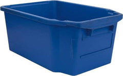 SSI Schaefer - 1.59 Cu Ft, 44 Lb Load Capacity Blue Polypropylene Tote Container - Stacking, Nesting, 23.7" Long x 15.8" Wide x 9.9" High - Americas Tooling