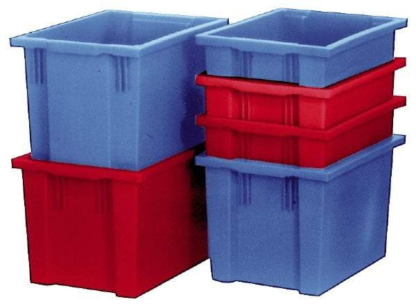 SSI Schaefer - 1.06 Cu Ft, 22 Lb Load Capacity Red Polypropylene Tote Container - Stacking, Nesting, 23.1" Long x 14.8" Wide x 7.9" High - Americas Tooling