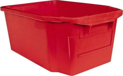 SSI Schaefer - 1.59 Cu Ft, 44 Lb Load Capacity Red Polypropylene Tote Container - Stacking, Nesting, 23.7" Long x 15.8" Wide x 9.9" High - Americas Tooling