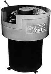 Made in USA - 2 hp, Dry Operation Vibratory Tumbler - 10-1/2" Deep, Dry Operation, - Americas Tooling