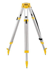 DeWALT - 42 Inch (Closed), 68 (Open) Inch Long, Construction Level Tripod - Black, Yellow, Use With Laser Levels - Americas Tooling