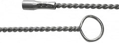 Schaefer Brush - 72" Long, 1/4" NPSM Female, Galvanized Steel Brush Handle Extension - 0.32" Diam, For Use with Tube Brushes & Scrapers - Americas Tooling