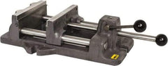 Heinrich - 8-3/16" Jaw Opening Capacity x 2" Throat Depth, Horizontal Drill Press Vise - 8" Wide x 8-3/16" High Jaw, Stationary Base, Standard Speed - Americas Tooling