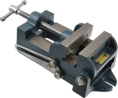 Interstate - 3-3/4" Jaw Opening Capacity x 1-3/4" Throat Depth, Angle Drill Press Vise - 4-1/2" Wide x 1.62" High Jaw, Stationary Base, Standard Speed, 10-15/16" OAL x 3.7" Overall Height, Cast Iron - Americas Tooling