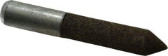 Grier Abrasives - 1/2" Diam 80 Grit 60° Included Angle Center Lap - Aluminum Oxide, Medium Grade, Extra Hard Density, Shank Mounted - Americas Tooling