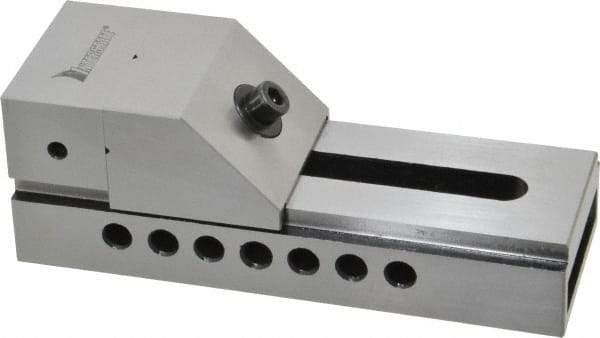 Interstate - 2-1/2" Jaw Width, 3-3/8" Jaw Opening Capacity, 1-1/4" Jaw Height, Toolmaker's Vise - Flat Jaw, 0.0002" Parallelism, 0.0002" Squareness, 7" OAL x 2-1/2" OAH - Americas Tooling