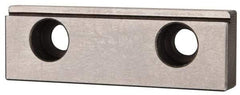 Kurt - 10" Wide x 2-15/16" High x 1.32" Thick, Flat/No Step Vise Jaw - Hard, Steel, Fixed Jaw, Compatible with 10" Vises - Americas Tooling