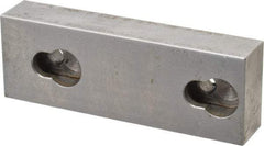 Kurt - 3.969" Wide x 1-3/8" High x 0.73" ThickFlat/No Step Vise Jaw - Semi-Hard, Steel, Fixed Jaw, Compatible with 4" Vises - Americas Tooling