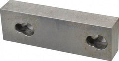 Kurt - 5.969" Wide x 1.88" High x 1-1/8" ThickFlat/No Step Vise Jaw - Semi-Hard, Steel, Fixed Jaw, Compatible with 6" Vises - Americas Tooling